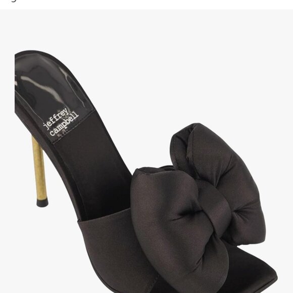 Jeffrey Campbell Bow Down Satin Bow Heels - Picture 3 of 5
